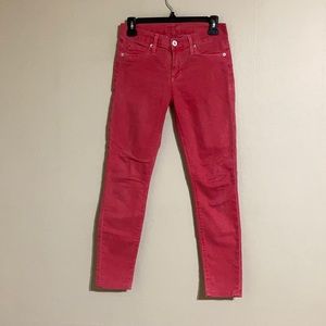 HUDSON NICO Skinny Jeans Size 25 Melon